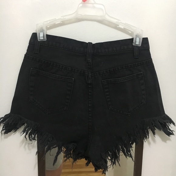 ♦️SOLD♦️ Current Mood Punk Link Denim Jean Shorts - Picture 5 of 6